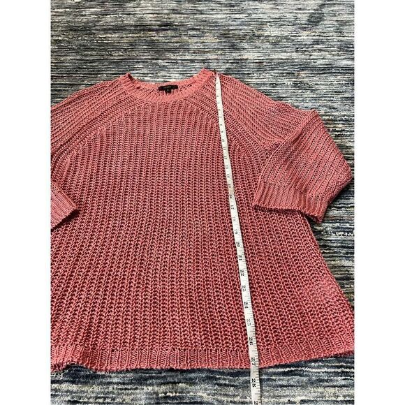 J Crew linen chunky knit long sleeve top size M - Picture 6 of 8